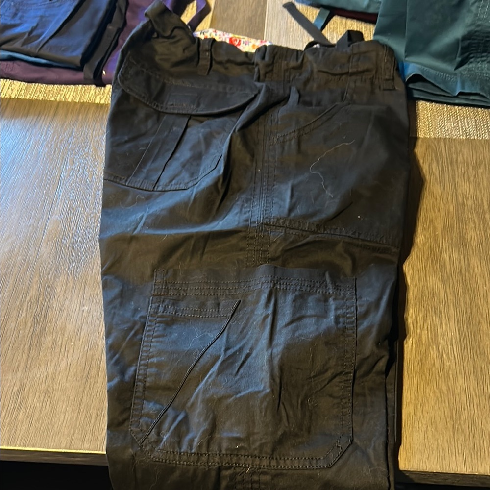 Koi Black Cargo Pants with Utility Design